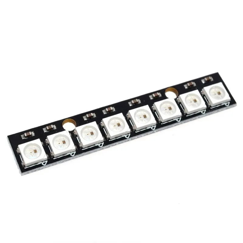 Светодиодный светильник WS2812 8 каналов 5050 RGB встроенный полноцветный макетная