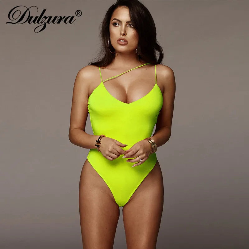 Dulzura Лето г. для женщин боди sexy v образным вырезом без рукавов одна деталь уличная фестиваль праздничная одежда средства ухода за кожей