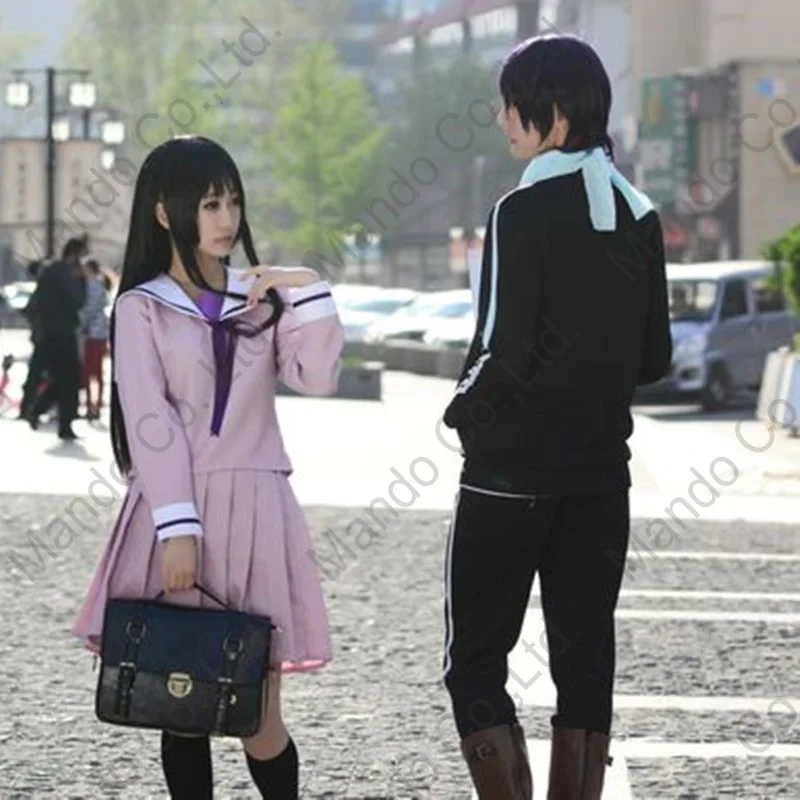 Женский костюм для косплея Noragami aragoo Iki Hiyori вечерняя школьная форма девочек топ и