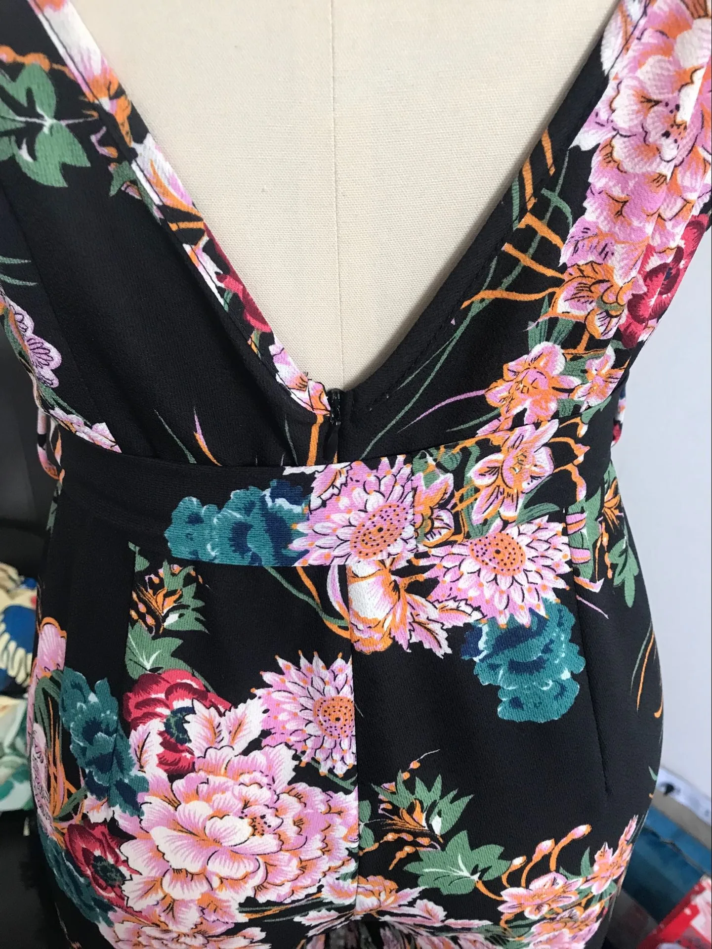 

Europe and the United States summer women's new print jumpsuit three-color spot trousers women womens clothing wide leg pants