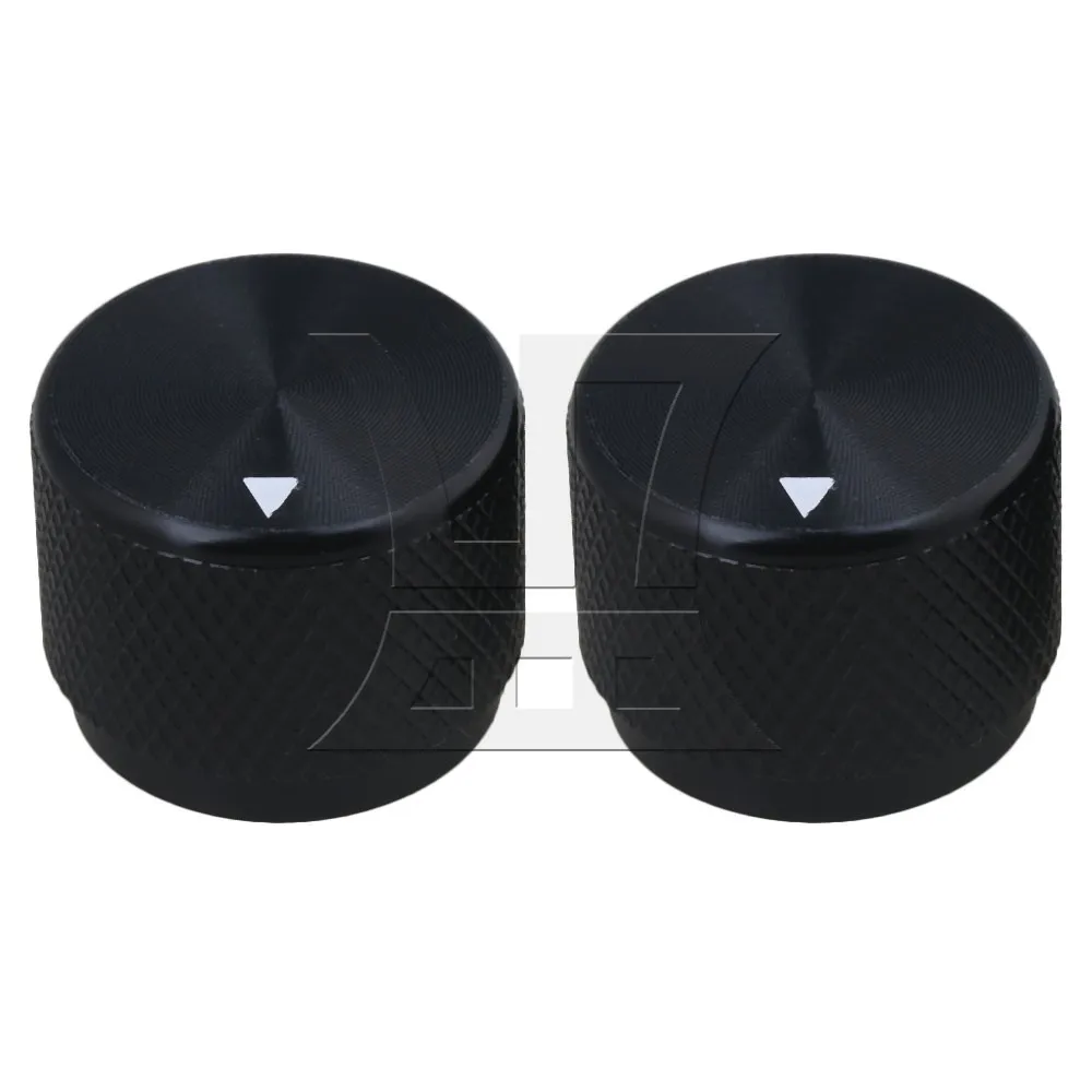 Yibuy 20x15 5x6 мм черные алюминиевые ручки управления для электрической гитары|Детали