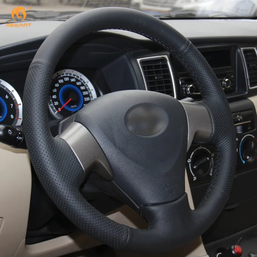 MEWANT для Toyota Corolla 2006 2010 Matrix 2009 Auris 2007 черные чехлы рулевого колеса автомобиля из