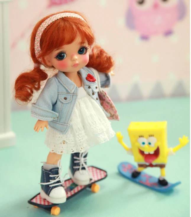 Бесплатная доставка 1/8 BJD кукла желтая ягода|Куклы| |