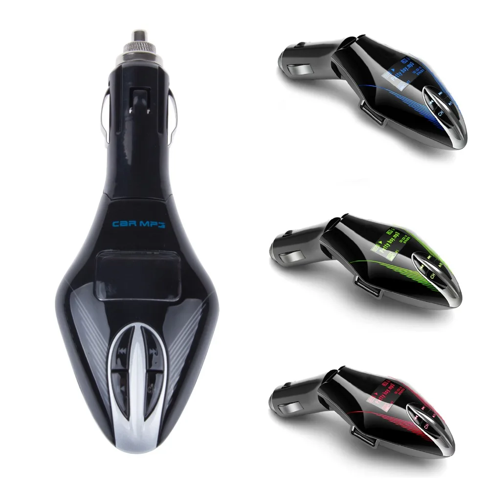Беспроводной fm передатчик 12 В Автомобильный MP3 плеер с ЖК экраном аудио Mp3