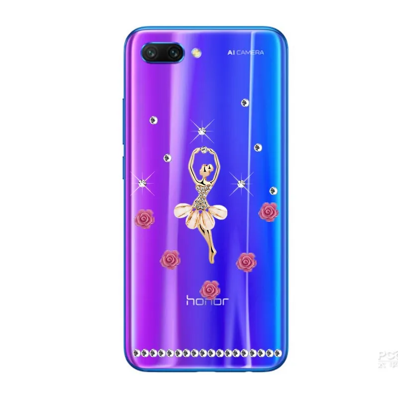 Чехол для телефона Honor 10 9 9X 8S 8A 8C 8X Bling Diamond Huawei P20 P30 Pro P Smart Y9 Y5 Y6 pro 2019 Y7 Prime Mate 20 lite |