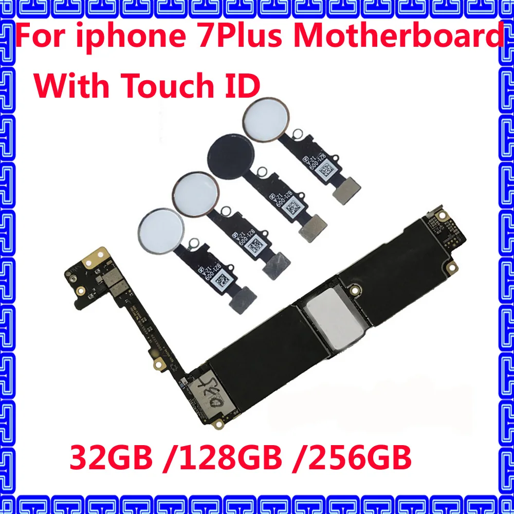 Материнская плата высшего качества с/без touch ID для iphone 7 Plus оригинальная IOS