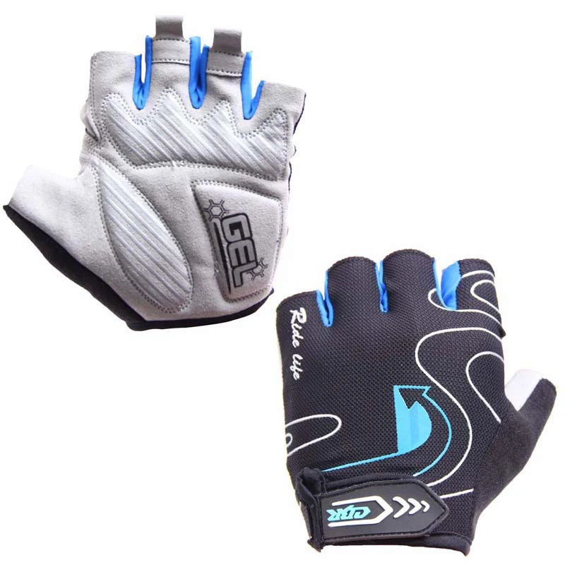 Нескользящие дышащие велосипедные перчатки с полупальцами гелевой пропиткой