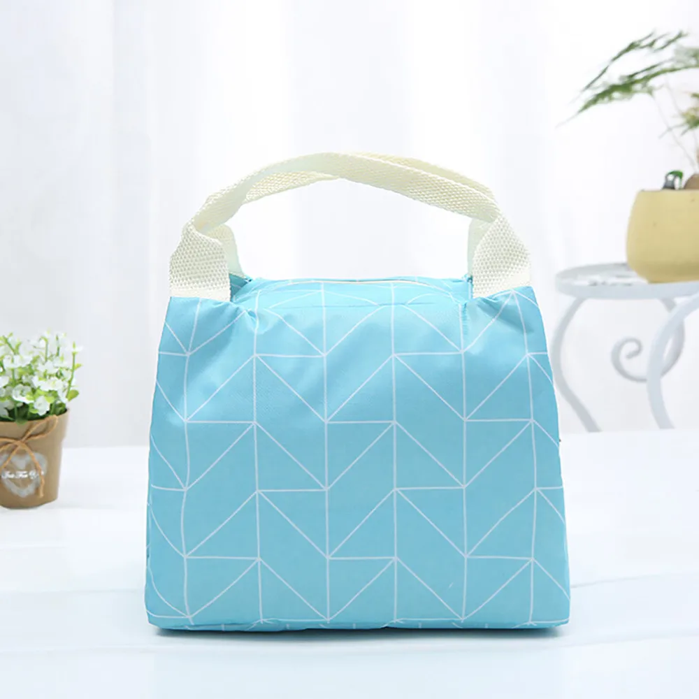 Функциональная сумка-холодильник с узором Ланч-бокс переносная Изолированная