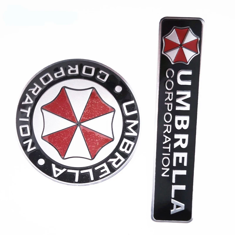 3D aluminum alloy biohazard umbrella Car Sticker for Jaguar Land Rover Range Rover/Evoque/Freelander/Discovery | Автомобили и