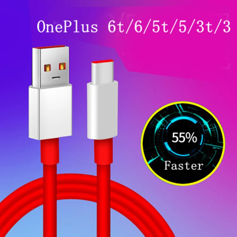 Oneplus 6 dash кабель One plus 6t кабель для быстрой зарядки 4A 100 см круглый кабель для быстрой зарядки Usb type c для телефона 5t 5 3t 3