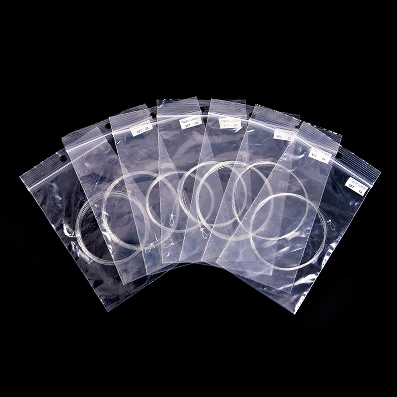 1 шт. Конический лидер Fly рыболовная леска 9ft 0X-7X нейлон ловли рыбы нахлыстом ясно |