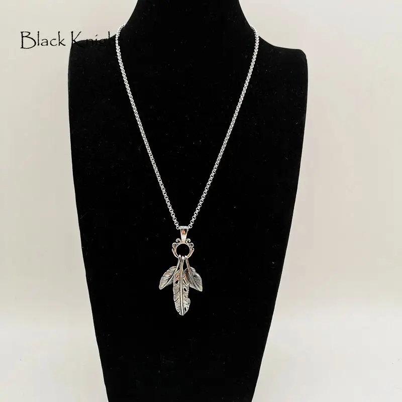 Ожерелье из нержавеющей стали в стиле черного рыцаря 3 шт. винтажное серебряное