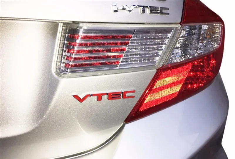 LARATH VTEC значок Логотип 3D автомобильный Стайлинг Металлическая Наклейка для переоборудования крыло задний багажник для Honda Civic Accord Odyssey Spirior CRV Fit