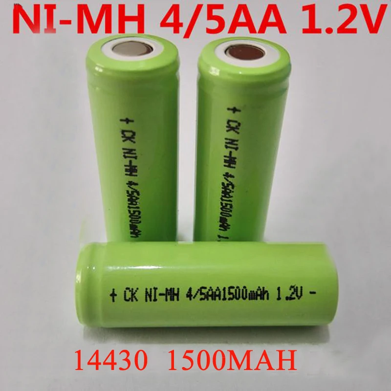 Sorvess 6-10 шт 4/5AA аккумуляторная батарея 1 2 V 1500mAh 14430 4/5 AA Ni-MH батареи для DIY
