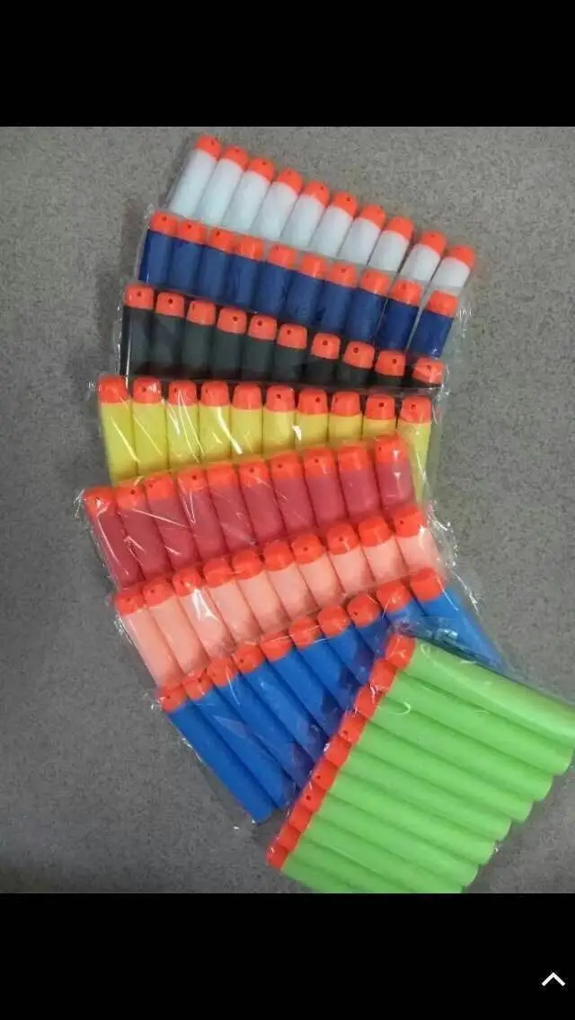 1000 ПК для Nerf пулями мягкими дырочку головы 7 2 см заправка игрушка дартс оружейные