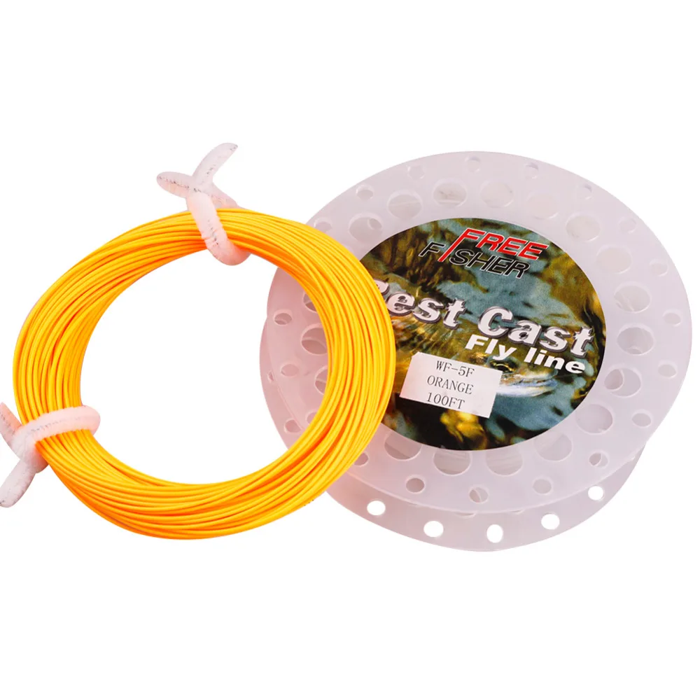 FL. оранжевый форели лосося WF 5F 100 футов нахлыст линий для нахлыстом|fly line|fishing linefly