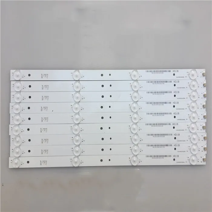 8 шт. 395 мм LED подсветка лампы полосы комплект доска w/оптическая линза Fliter для 42