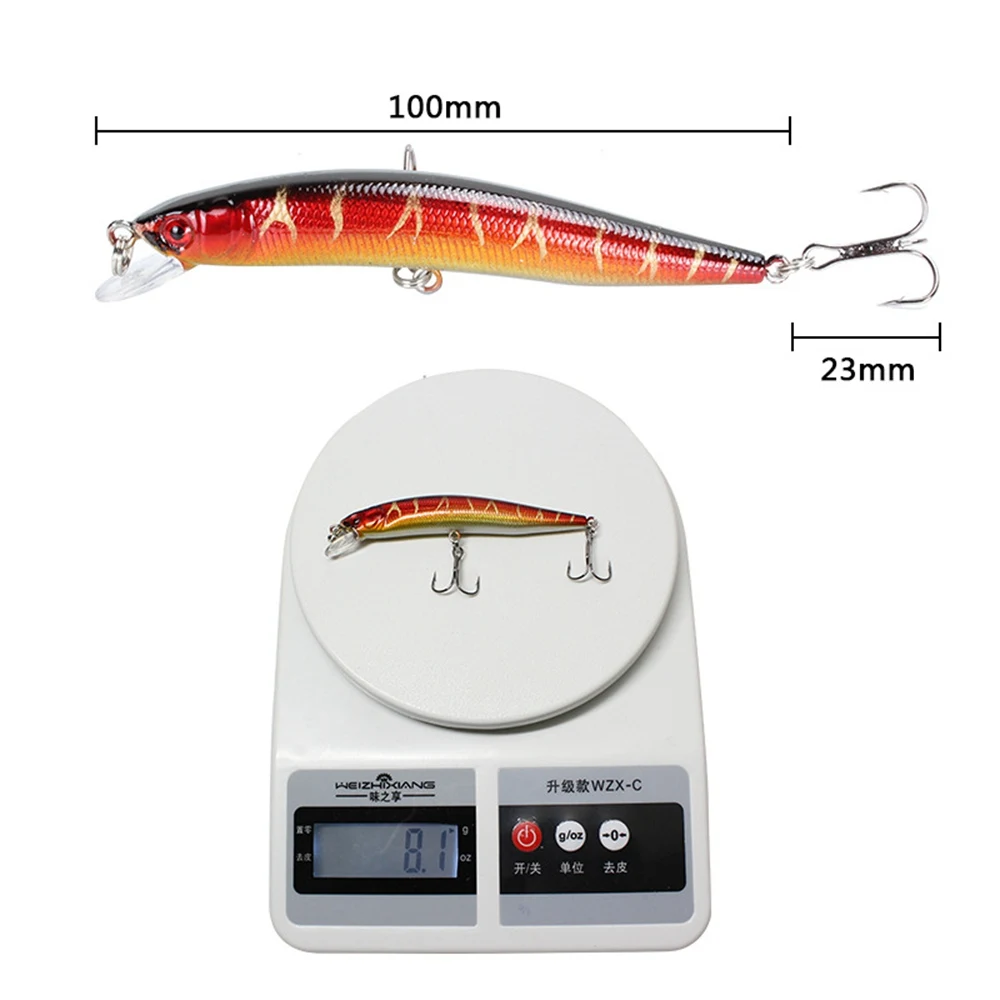Victorsense Minnow приманки для ловли рыбы высота каблука 10 см 8 1 г приманка Topwater Crank
