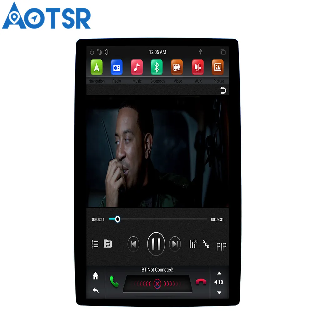 

Aotsr 12.8" Tesla Vertical screen Android 8.1 universal car multimedia radio No DVD player For Toyota / Nissan / Suzuki / Lexus