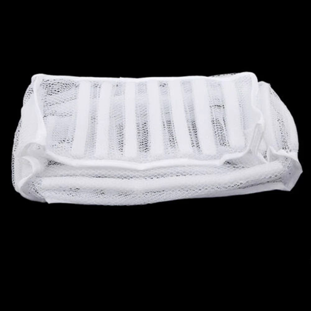 Портативная белая утолщенная сетка для стирки сумка защитная одежда и обувь