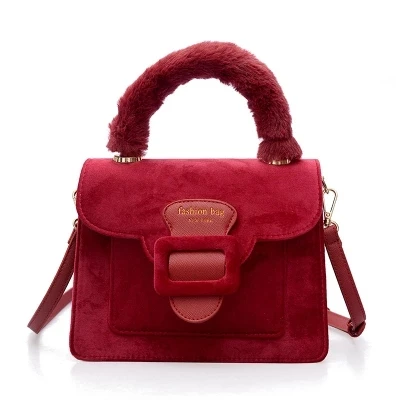 Сумка на плечо Женская бархатная саквояж кросс боди известного бренда Роскошный