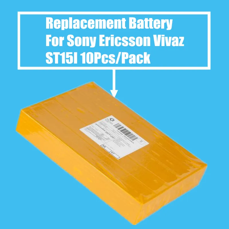 10 шт./упак. 1200 мАч Сменный аккумулятор для Sony Ericsson VIVAZ ST17I ST15I SK17I WT18I X8 U5I E15I WT19I