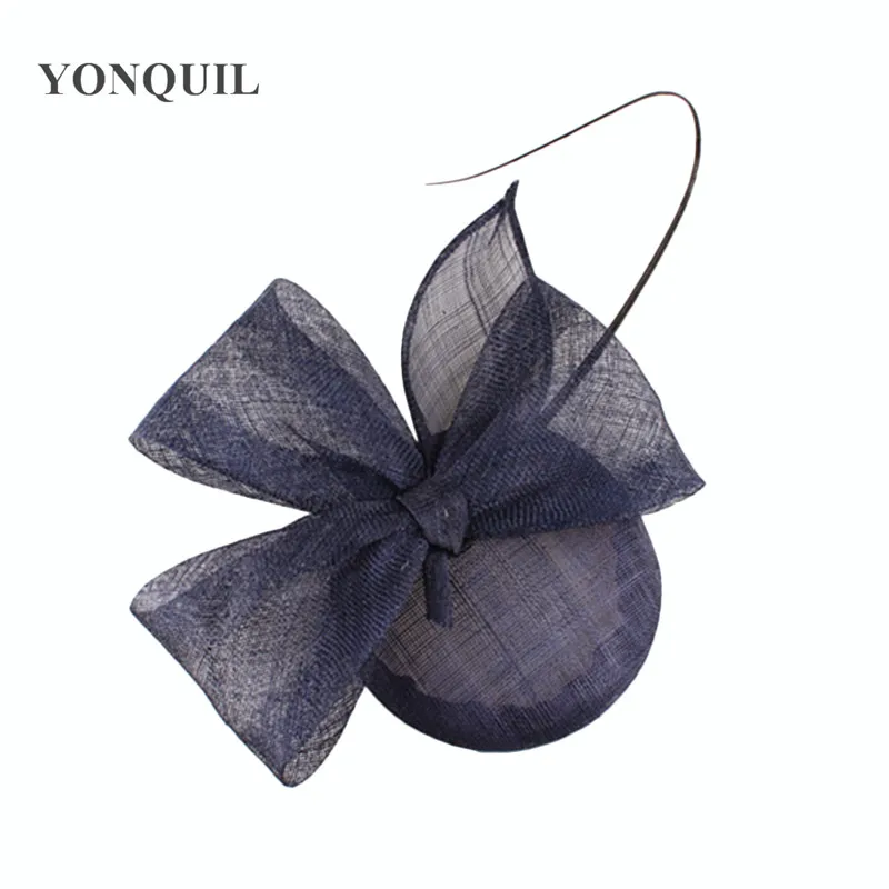 Винтажные темно синие вуалетки шляпы для торжевечерние случаев Кентукки Дерби