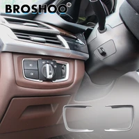 broshoo car headlight switch sticker 3d decals for bmw x5 f15 x6 f16 2014 2017 auto car styling interior accessories 2pcslot