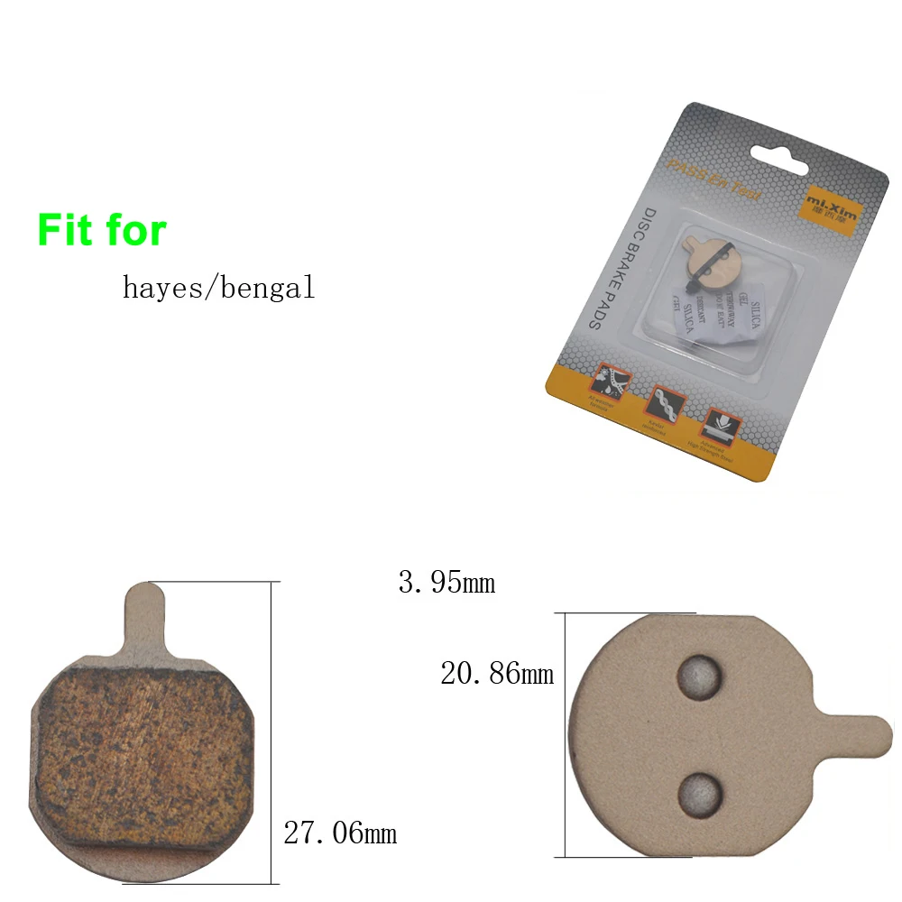 Велосипедные тормозные колодки Mixim DS33 Matel/Resin велосипедные дисковые подходят для