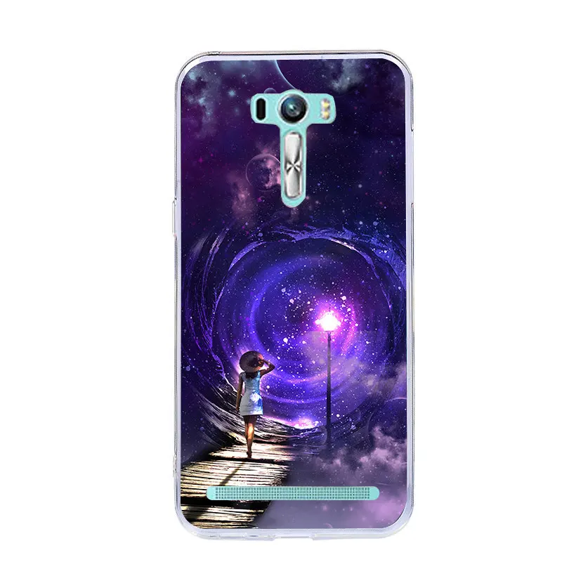J&ampR Lovely Cat Cover For Asus Zenfone Selfie ZD551kl 5.5'' Soft TPU Case Cartoon Animals ZD 551KL ZD550KL Cases |