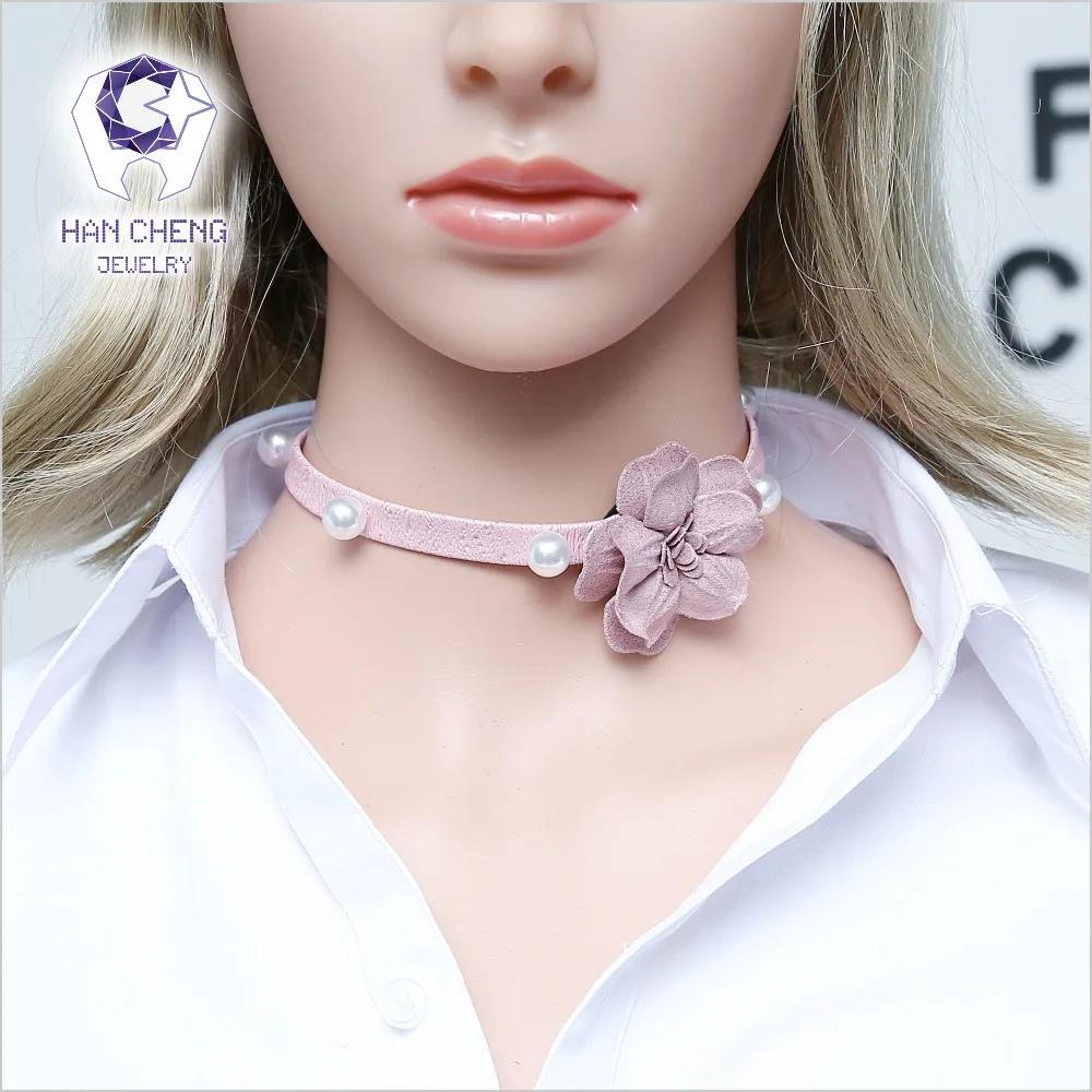 Новый Модный жемчужный полиуретановый пояс HanCheng большой ожерелье-чокер с