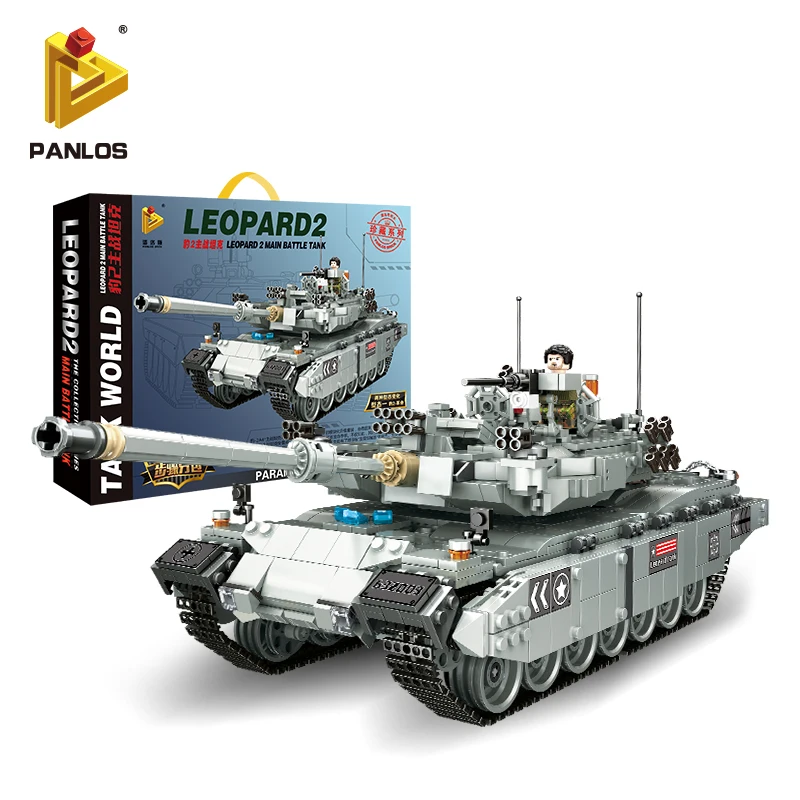 Panlos 2311 шт. Танк строительные блоки кирпичи военные военная армия конструктор
