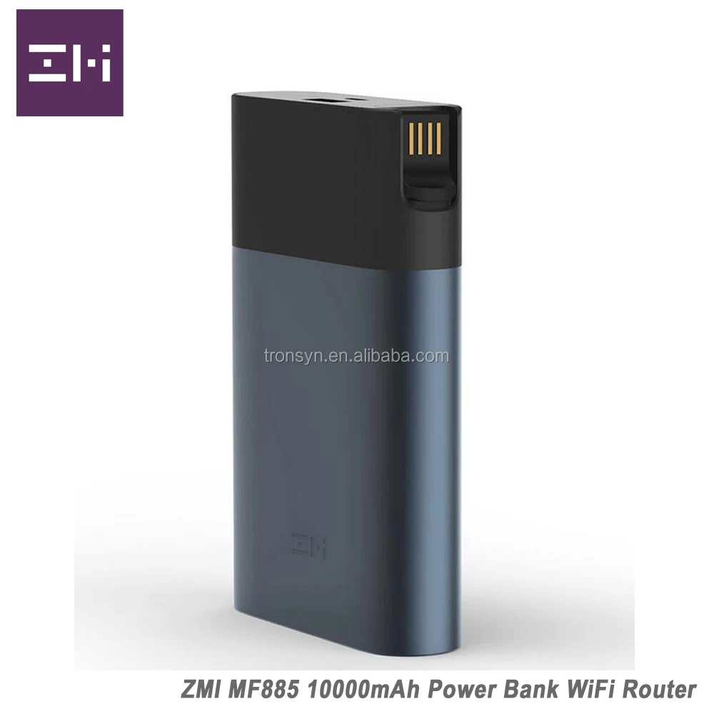 Внешний аккумулятор ZMI MF885 3G 4G Wi Fi роутер с батареей 10000 мАч и поддержкой быстрой