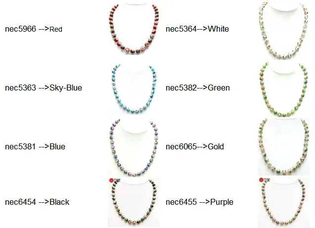 

Qingmos Black 12mm Cloisonne Chokers Necklace for Women with Black Round Cloisonne & White Flower 20" Necklace Fine Jewelry-6454