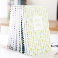 creative family financial accounting notebook lovely korean flower coil daily office notepads school subsidiary ledger plan book