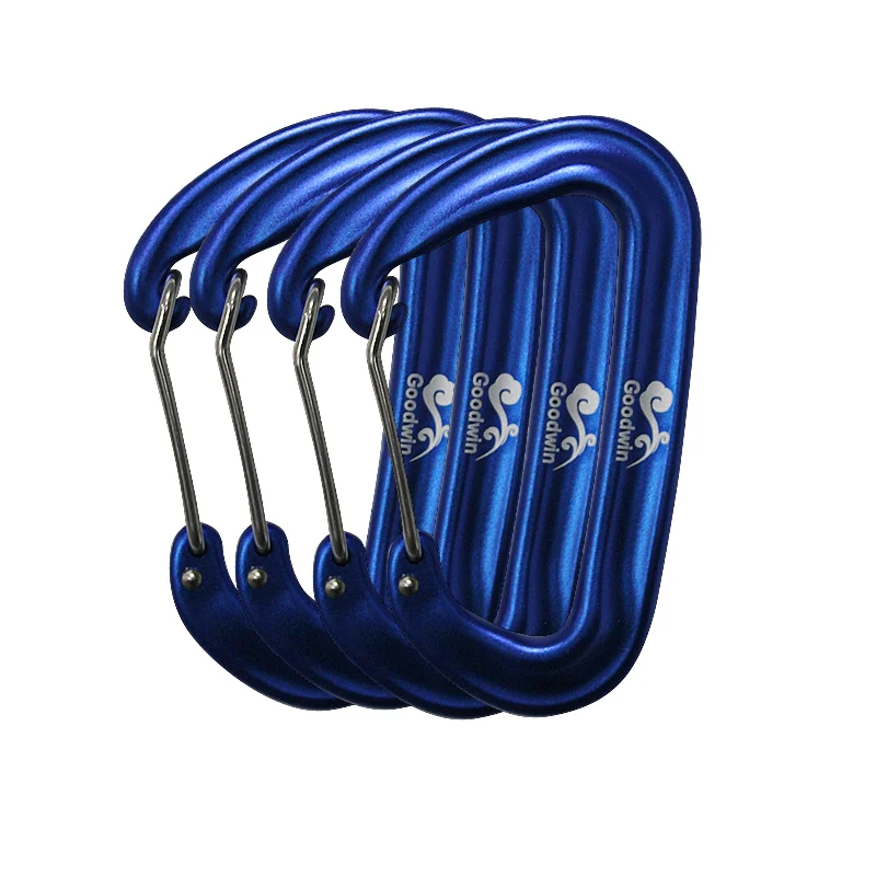 Карабины для ворот из алюминиевой проволоки 12 кН черные карабины гамака