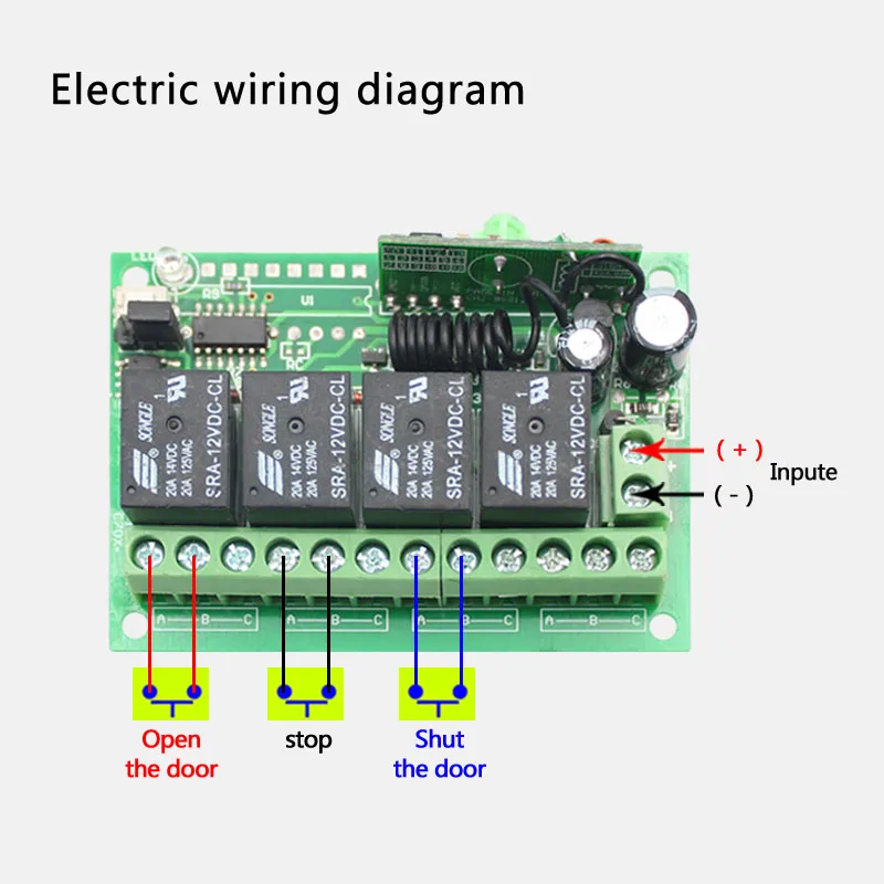 Универсальный беспроводной пульт дистанционного управления 433 МГц 12 В