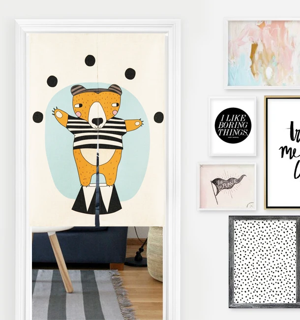 Занавески для детской двери занавески красивые льняные хлопковые с милым