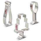 KENIAO для свадебного печенья Cutter Set-3PC-торт, шампанское и шампанское-бисквит Фондант хлебные формы-нержавеющая сталь