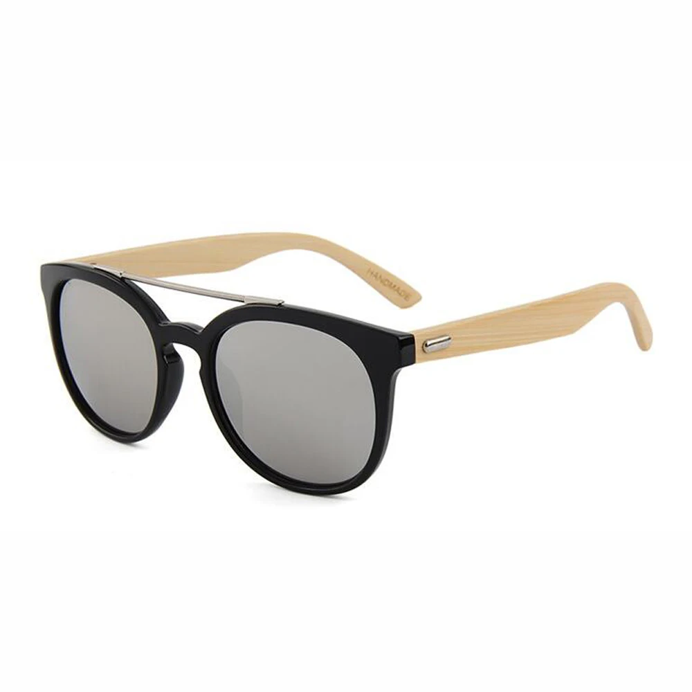 BerWer 2020 Round Frame Wooden Sunglasses New Arrival Men Women Retro Gafas Handmade Bamboo Wood | Аксессуары для одежды
