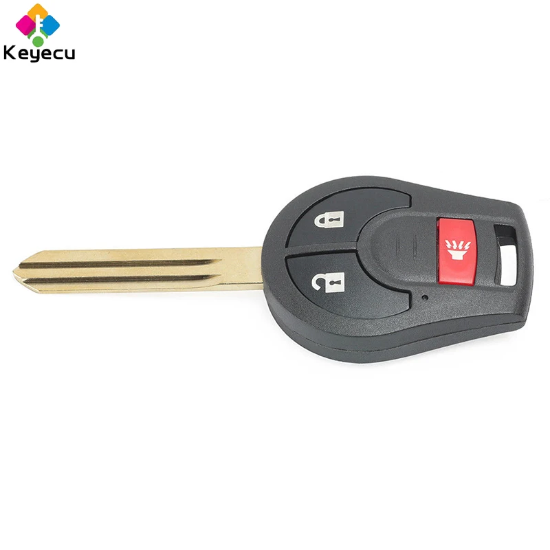 

KEYECU Replacement Remote Car Key - 2+1 Buttons & ID46 Chip & 315MHz/ 433MHz - FOB for Nissan Rouge Cube Juke Versa CWTWB1U751