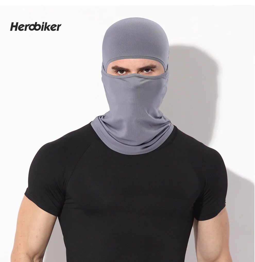 HEROBIKER мотоциклетная маска для лица мото Балаклава для страйкбола пейнтбола велосипедная Лыжная маска дышащая ветрозащитная мотоциклетная маска, 8 цветов