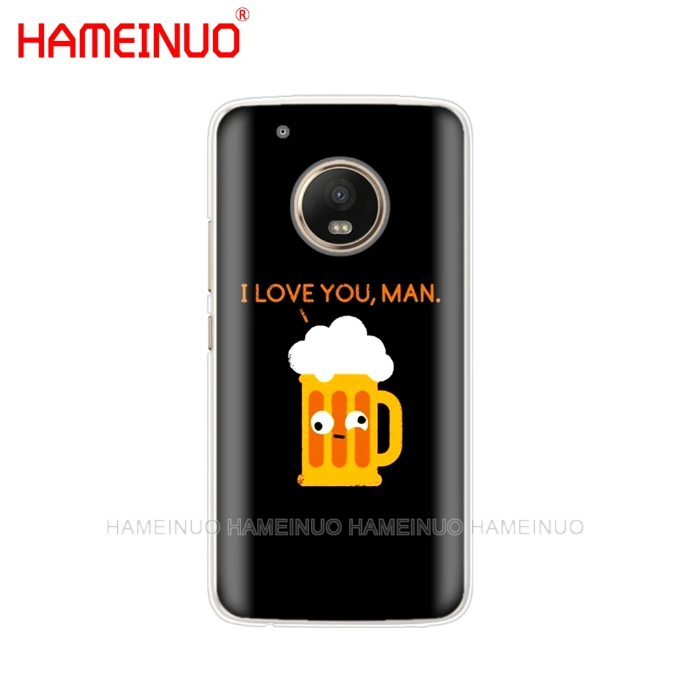 HAMEINUO чехол для телефона с рисунком keep calm and drink a bear wine Motorola Moto X4 C G6 G5 G5S G4 Z2 Z3 PLAY