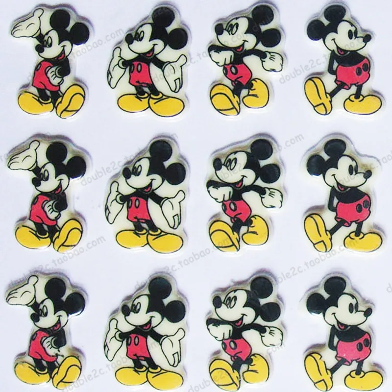 2 шт./партия переводной лист для шоколада Микки переводная бумага 54x40 мм формы