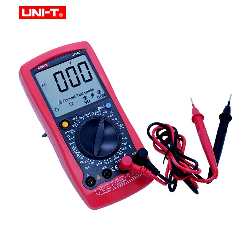 UNI-T UT58C цифровой мультиметр AC/DC Вольтметр Амперметр измеритель температуры