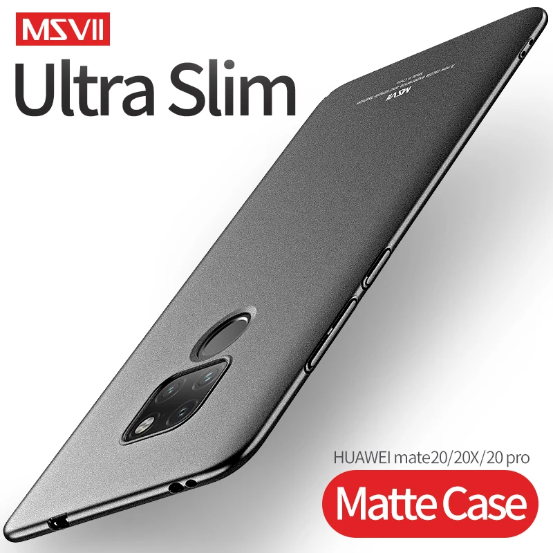 Чехол MSVII для huawei P20 lite тонкий матовый чехол из поликарбоната mate 20 X 20X honor 10 view P30 pro 7X
