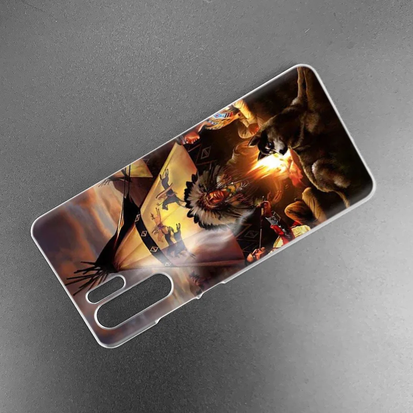Индеец перья девушка чехол для huawei P20 P Smart Z Plus P30 P10 P9 P8 mate 10 20 lite Pro Жесткий PC чехол для телефона
