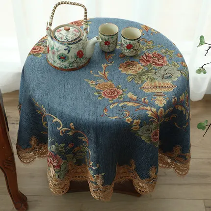 pattern 01 Высокое качество, кружевная круглая скатерть, кухонные аксессуары, украшение дома, скатерть, новогодний подарок, европейская прямоугольная скатерть - Цвет: pattern 01