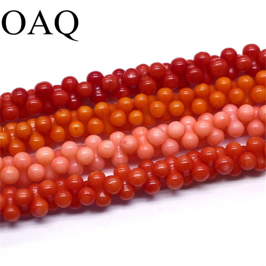 Бусины в виде арахиса кораллового цвета 4 х8 мм|loose beads|beads for jewelry makingbeads abacus |