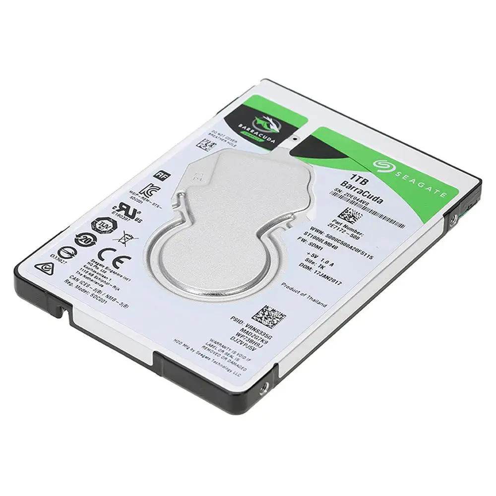 Seagate 1TB внутренний hdd Тетрадь жесткий диск 7 мм 5400 об/мин SATA 6 ГБ/сек. 128MB Кэш 2 5